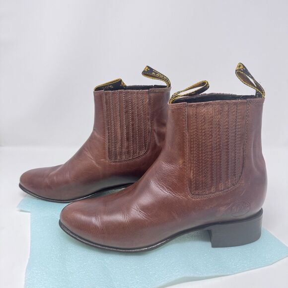 Diego’s Botines Bissett Brown Leather Boots Size MX 25, US Women 8, US Men 7-7.5 - Picture 1 of 11